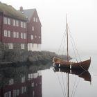 Vikingeskib i Torshavn på Færøerne