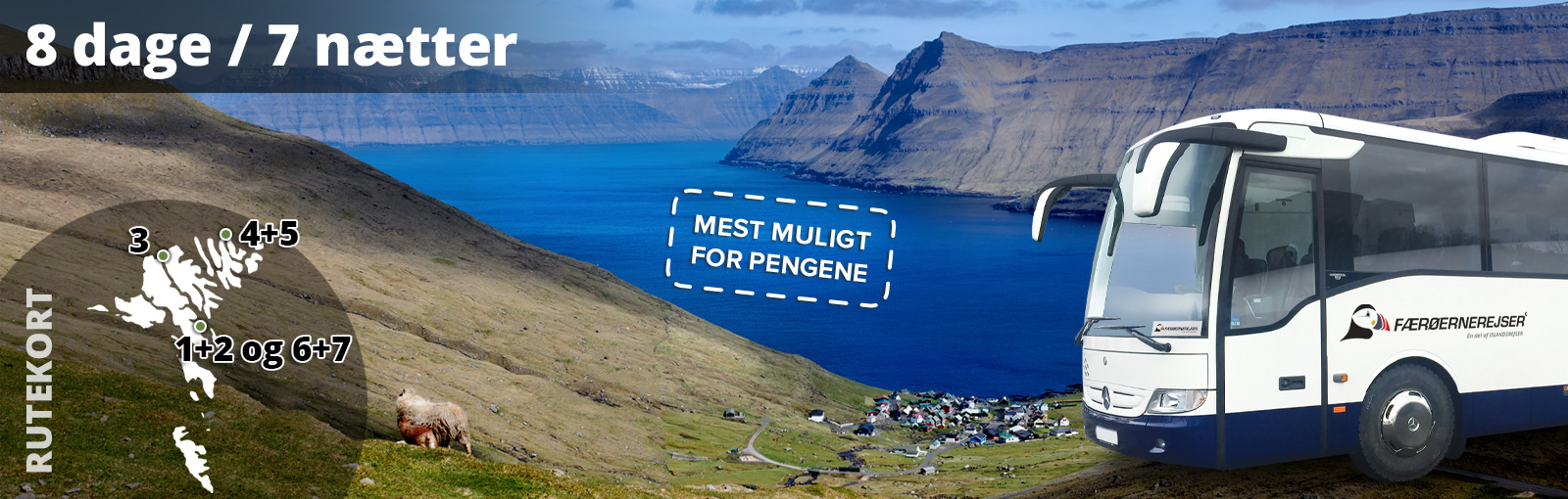 Grupperejser til Færøerne med dansktalende guide