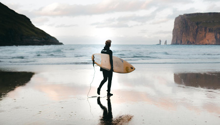 Surfing - aktiviteter på Færøerne